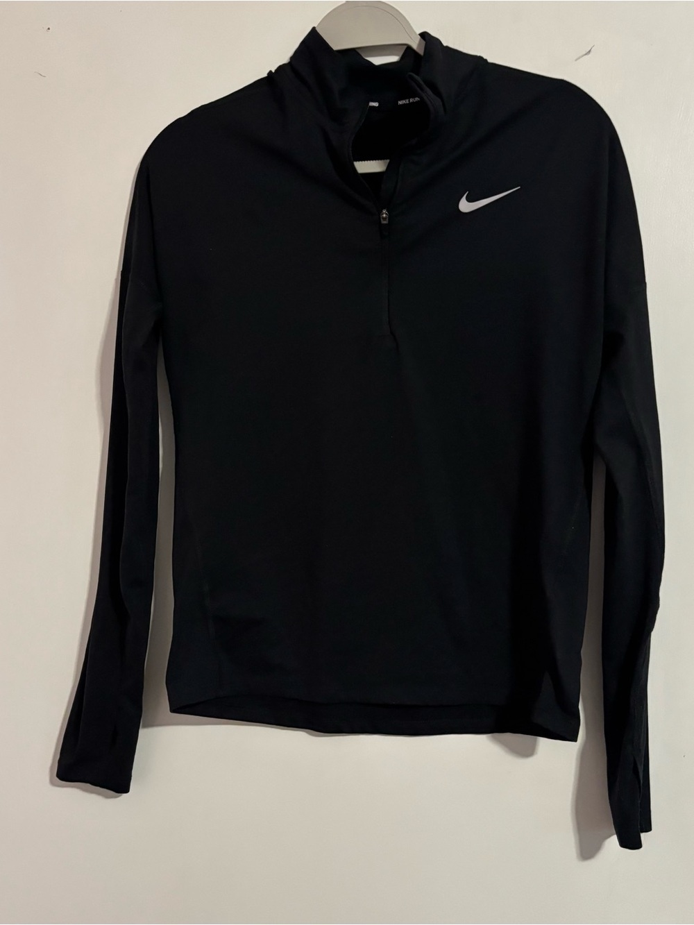 Nike Black Dri-FIT Running Quarter zip Top
